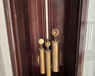 J.E. Caldwell & Company of Philadelphia Mahogany Grandfather Clock Presented to Gilbert Raynolds Combs Founder of The Combs Broad Street Conservatory of Music.  Photo 5 of 6.  