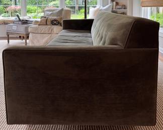 Room & Board André Velvet Upholstered Sofa. Measures 101" W x 36" D.  Photo 2 of 6.