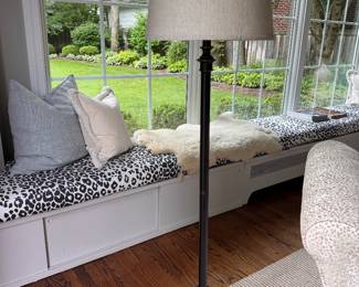 Bronzed Metal Floor Lamp. Photo 1 of 3.