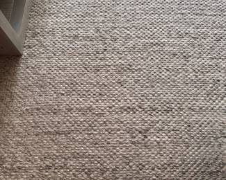 Wool Flatware Area Rug with Grey Blend Undertones. Measures 9' x 12'.  Photo 2 of 4. 