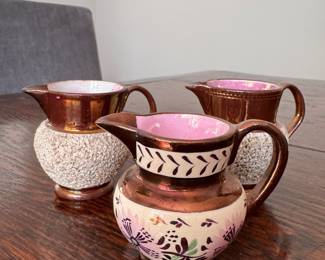 Small Lusterware Pitchers. Photo 1 of 3. 
