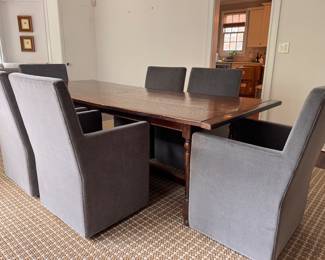 Antique Refractory Frame Table. Measures 96" L x 35:" W x 30.5" H with a 26" Clearance. Photo 2 of 8.