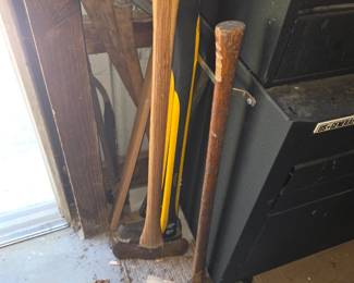 Axes, mauls.