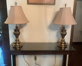 Vintage brass lamps