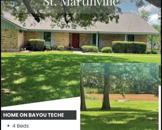 Beautiful home, on the Teche