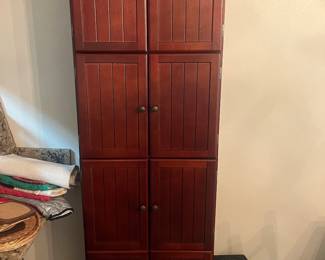 Wooden storage cabinet