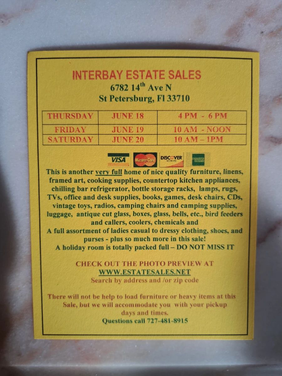 DETAILS OF THIS SALE