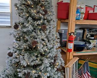 VERY NICE TALL AND LIGHTED TREE