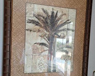 FRAMED TROPICAL ART