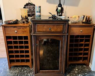 WINE CHILLER, STORAGE CONTAINERS, BAR WARES