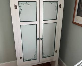 1 of 2 painted cabinets 
