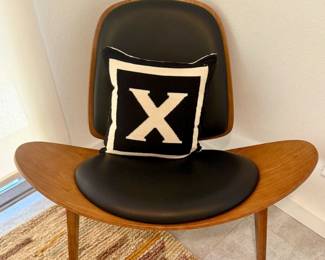 Wegner style lounge chair All Modern