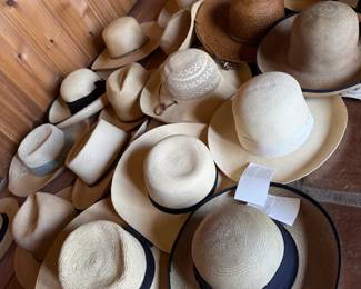 Tons of brand new Panama style hats....tags read $115 each and they are so well made! You'll LOVE our prices guys!