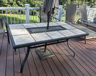 Patio Tiled Table