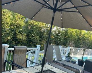 Lighted Patio Umbrella