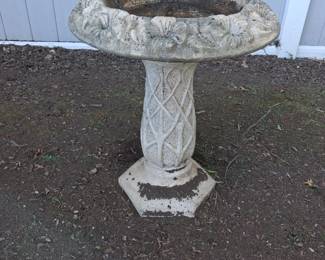 Cement Bird Bath 2 piece