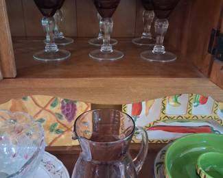 Crystal Pitcher and Glassware set Poland