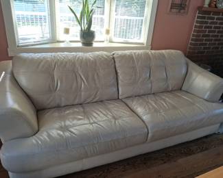 Off white Leather sofa