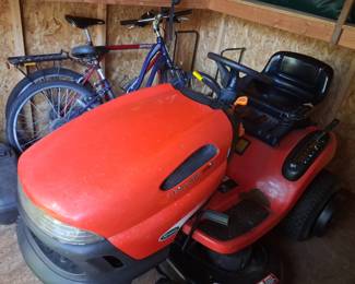 Scott Riding Mower inclues Snow Plow and Leaf Attachments