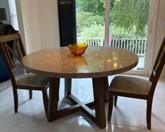 Kitchen table and 2 chairs