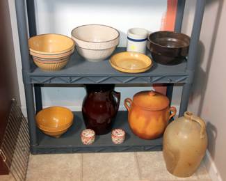 Stoneware Bowls, Stoneware Jug