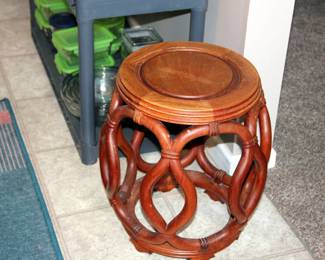 Asian Rosewood Drum Stool