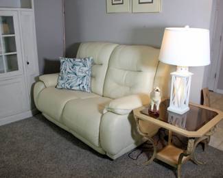 Leather Reclining Loveseat