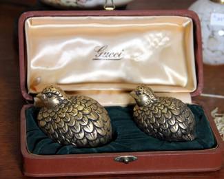 Gucci Quail Salt & Pepper Shakers