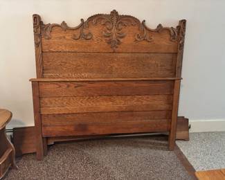 Antique Oak Bed Set