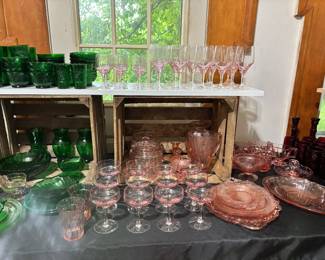 Depression Pink Glass