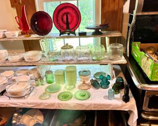 Jadeite, Depression glass, Avon Glass, Uranium and more.