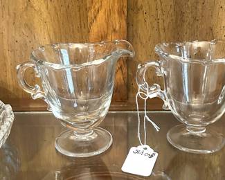 Fostoria Century pattern sugar and creamer 