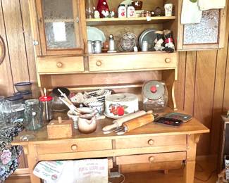 Hoosier style kitchen cabinet 