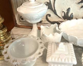 milk glass collection