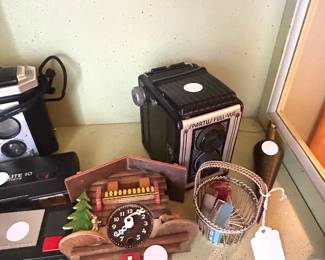 vintage Spartu and Brownie camera 