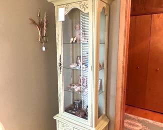 French Provincial display cabinet