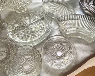 small crystal serving pieces 