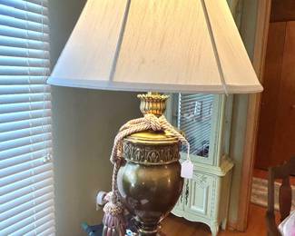 gorgeous, heavy brass lamp, Stiffel maybe ?