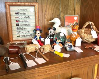 pipes, Mickey Mouse collectibles, Fozzie Bear 