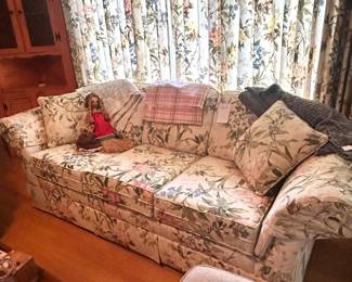 floral sofa