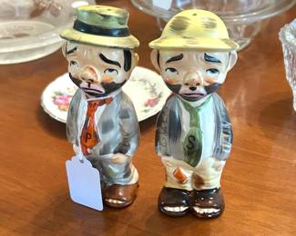 vintage Hobo clowns salt & pepper shakers 