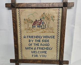 friendly house sign