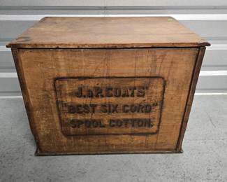 back of jp coats spool bin