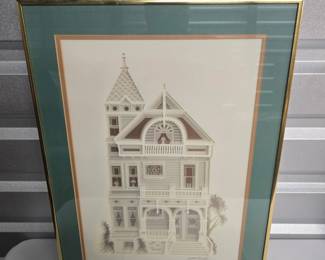 San Francisco paper Art of victorian row House