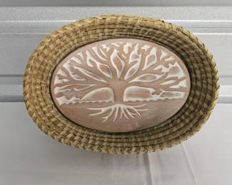 basket w ceramic warmer
