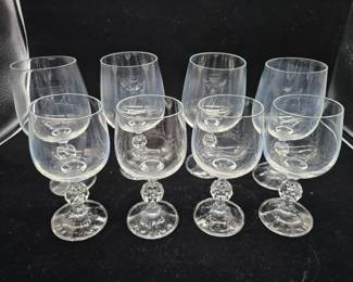 water and wine glasses