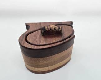 wooden trinket holder