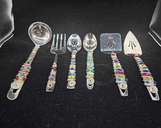 Colorful serving utinsils