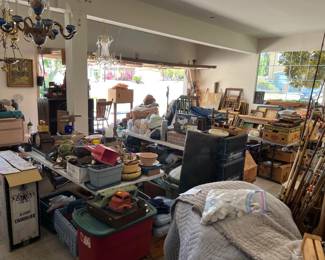 In case you needed any other proof, this is another view of the garage.  It does look somewhat organized in that there are walkways.