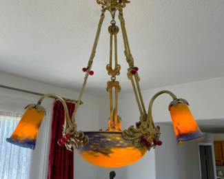 Not previously shown in the sale is this chandelier.